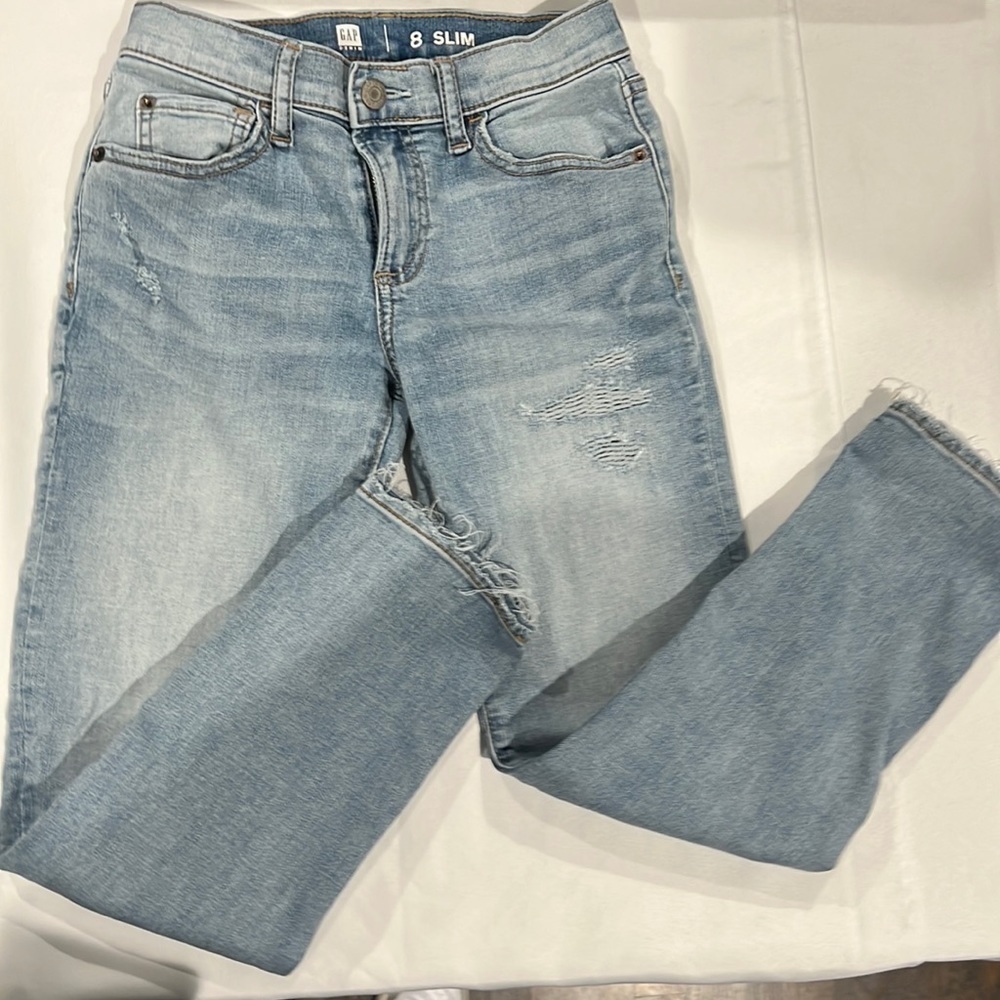 GAP. Slim fit youth jeans. Size 8.